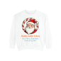 Vintage Santa Face Christmas Sweatshirt – Cozy “Holly Jolly” Holiday Pullover for Winter Cheer
