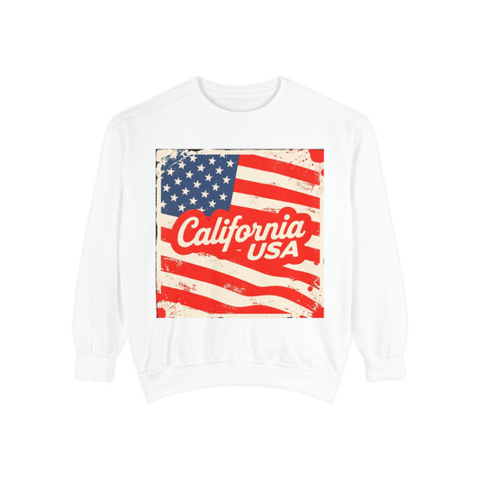 California Dream Vintage Sweatshirt – Retro USA Vibes