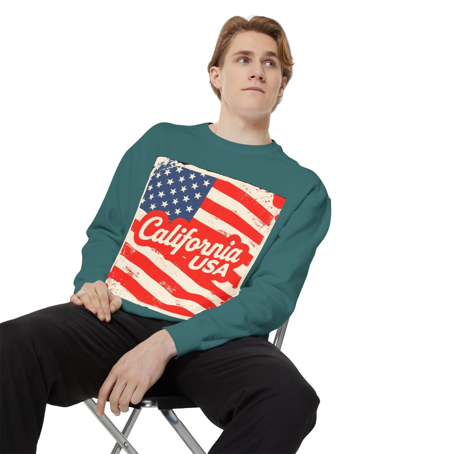 California Dream Vintage Sweatshirt – Retro USA Vibes