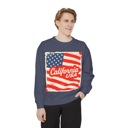 California Dream Vintage Sweatshirt – Retro USA Vibes