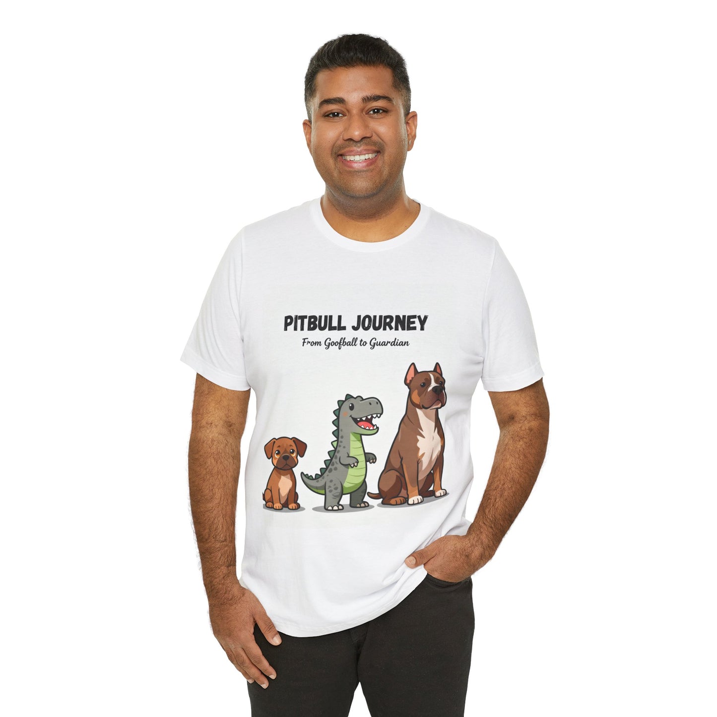 The Pitbull Phases Tee – Cute to Chaos to Champion, Because Growth Takes Grit