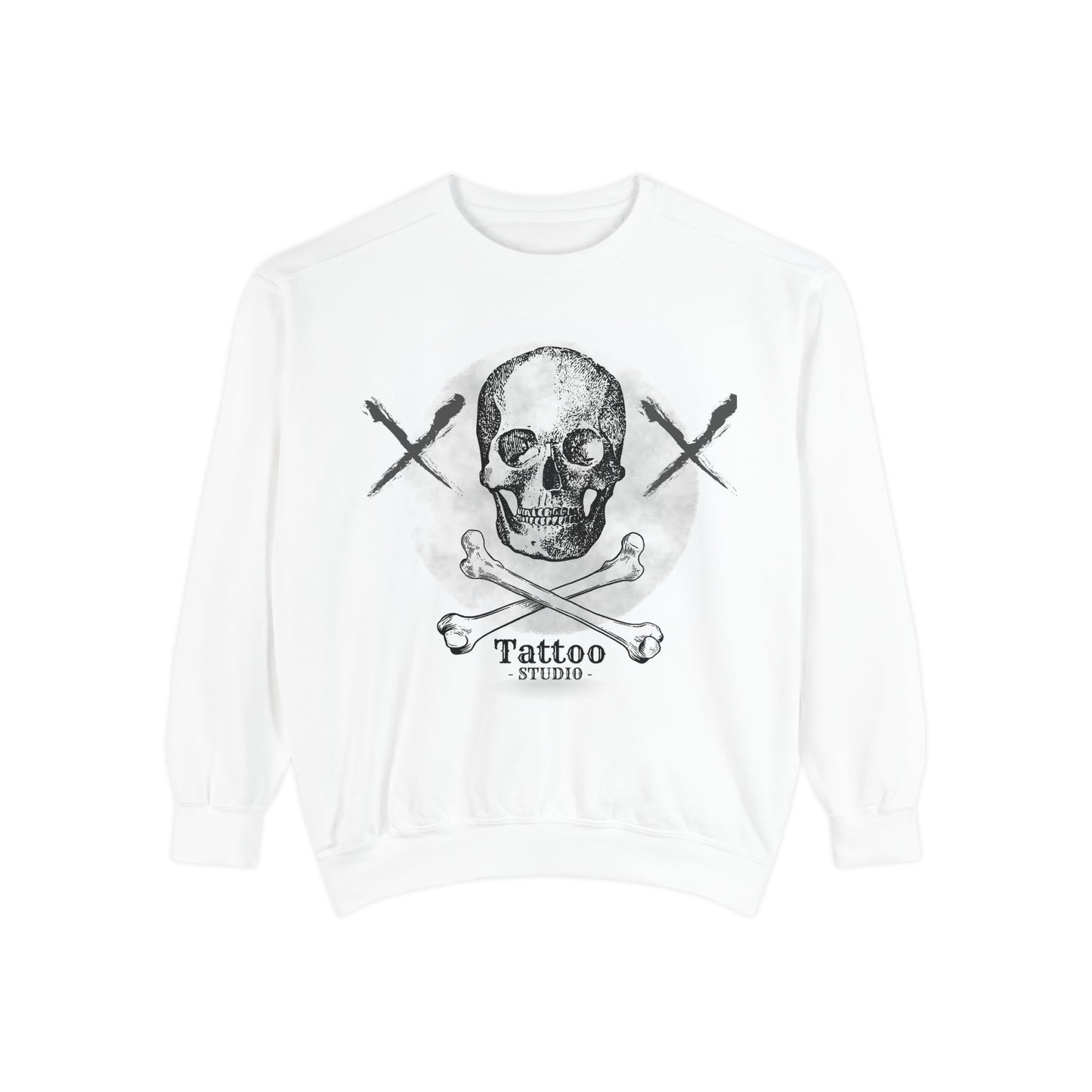 💀 Tattoo Skull Crewneck | Custom Unisex Sweatshirt