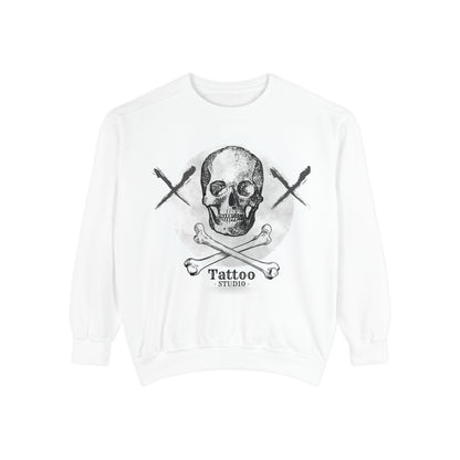 💀 Tattoo Skull Crewneck | Custom Unisex Sweatshirt