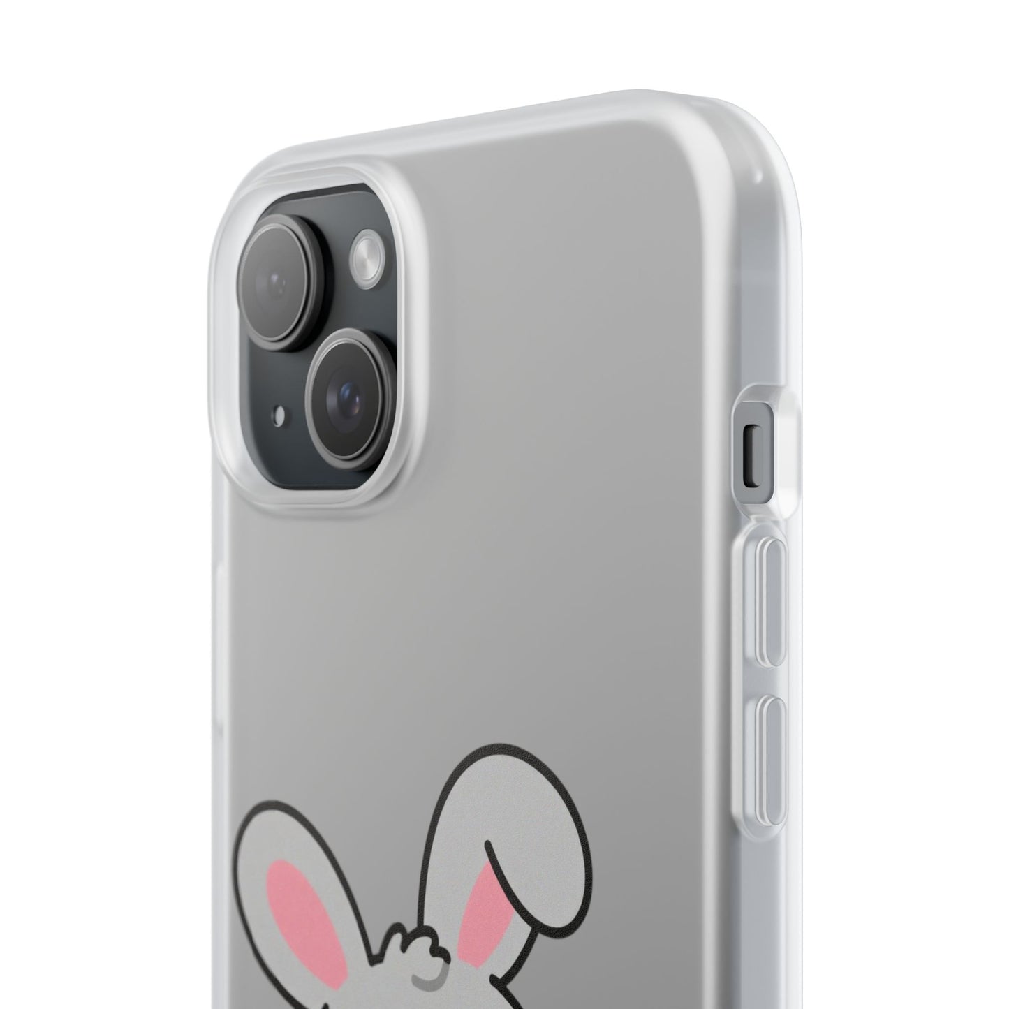 Playful Bunny Holding Carrot Phone Case – Soft, Charming Protective Cover