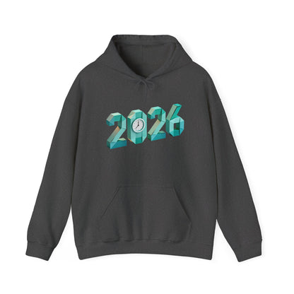 2026 Celebration Hoodie – Bold Throwback Year Design for Festive Winter Wear