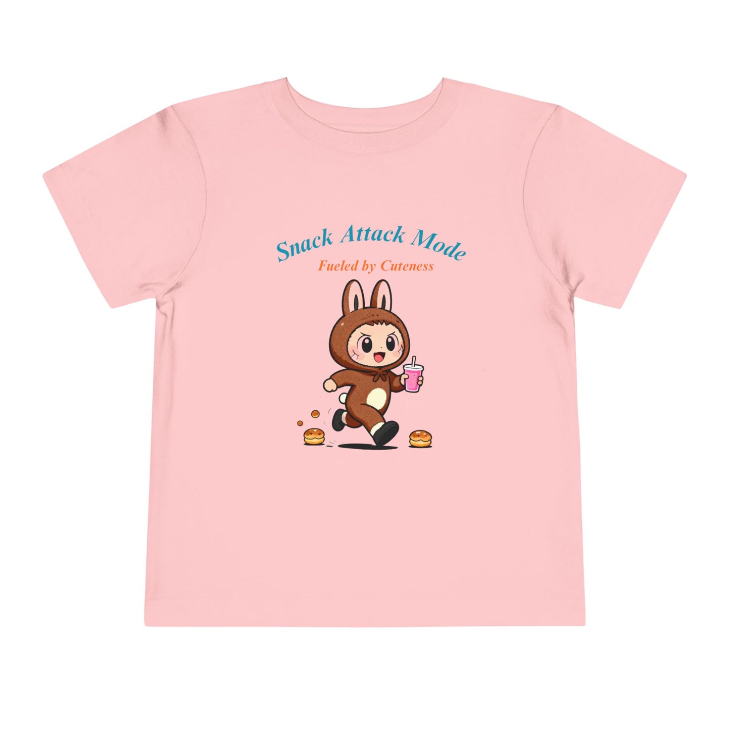 Snack Attack Bunny Tee for Toddlers – Cute Food-Loving Kids Graphic Shirt