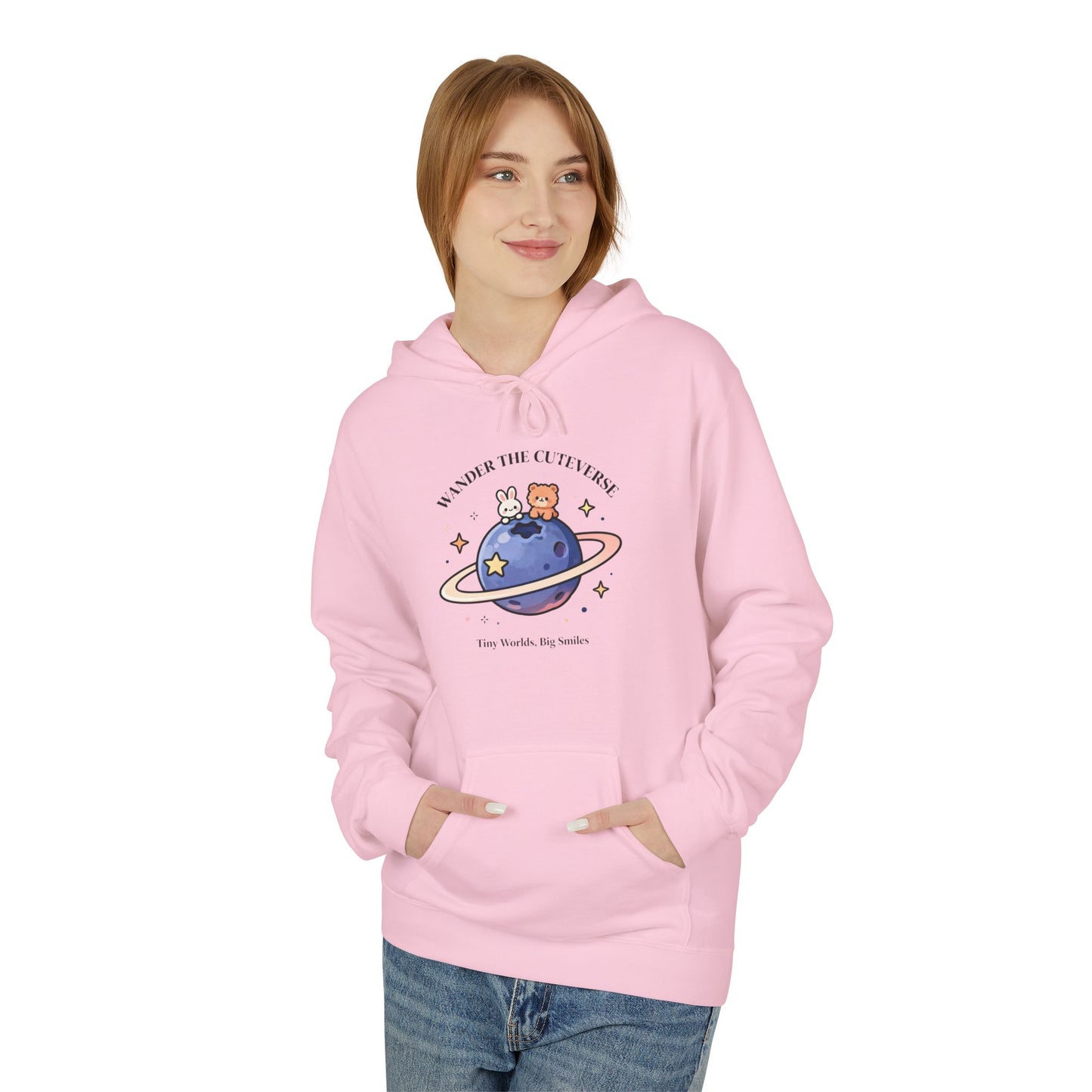 Space Friends Planet Hoodie – Cute Cosmic Adventure Graphic Pullover