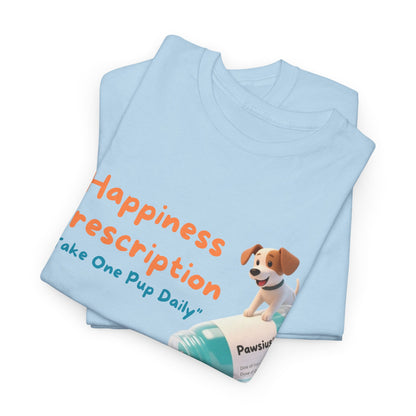 Prescription for Joy T-Shirt – Playful Dog Lover Tee with Cute Puppies and Positive Vibes