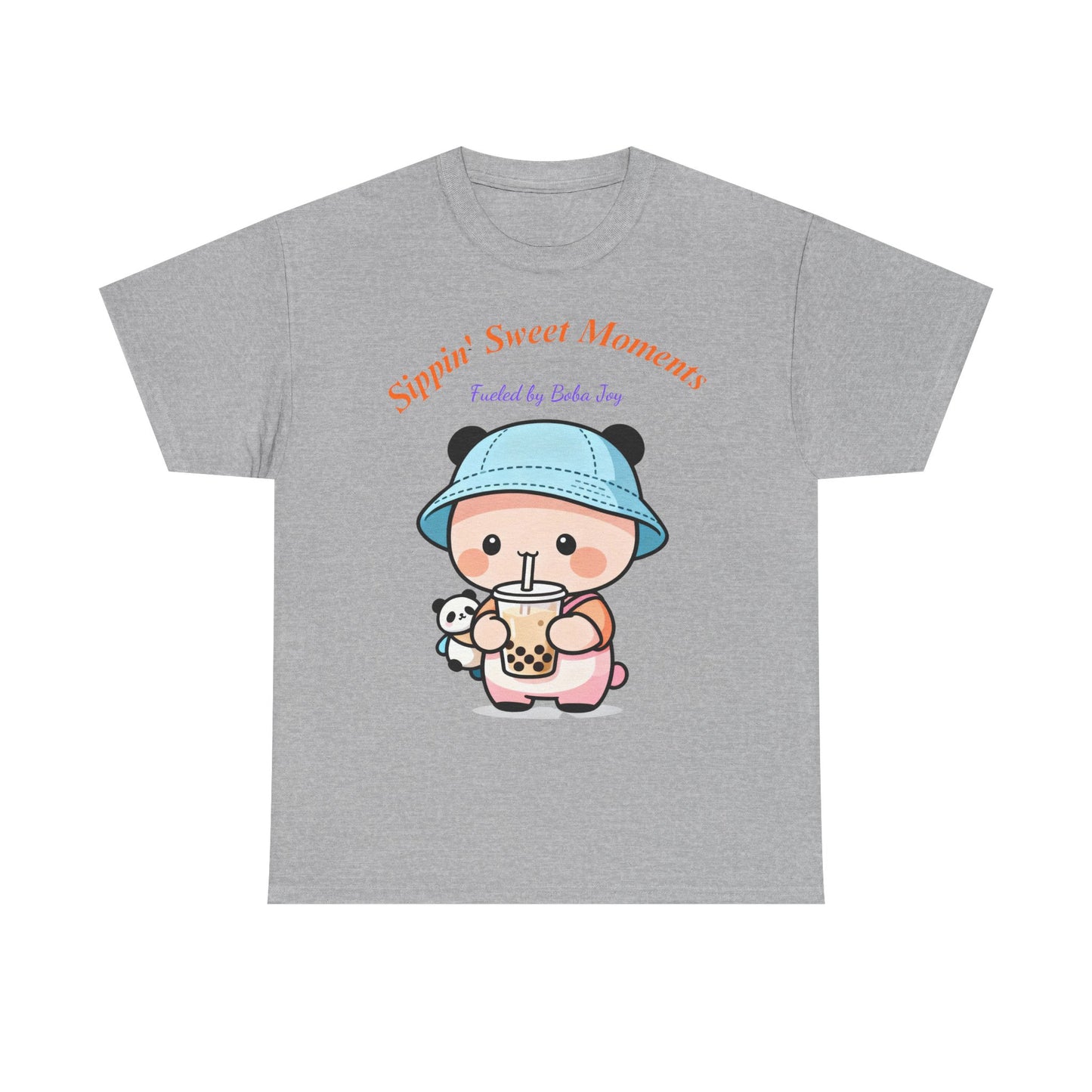 Kawaii Boba Panda T-Shirt – Cute Bubble Tea Lover Graphic Tee for Everyday Sweet Vibes