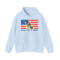 Custom Patriotic USA Flag Hoodie – Unisex Heavy Blend™ Sweatshirt | American Pride | Personalized Gift