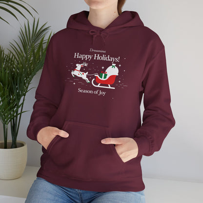 Santa Sleigh Holiday Hoodie – Cozy Christmas Pullover for Joyful Winter Moments