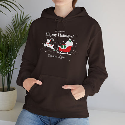 Santa Sleigh Holiday Hoodie – Cozy Christmas Pullover for Joyful Winter Moments