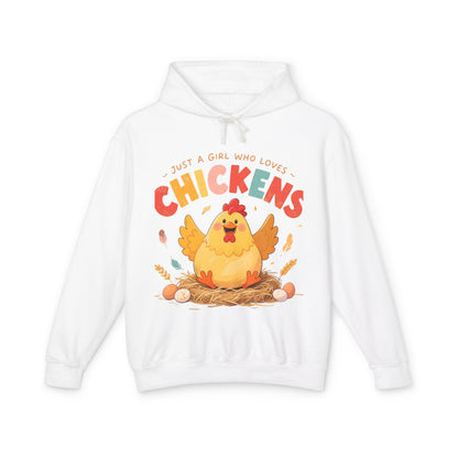 Just a Girl Who Loves Chickens Hoodie – Cute Farm Animal Sweatshirt