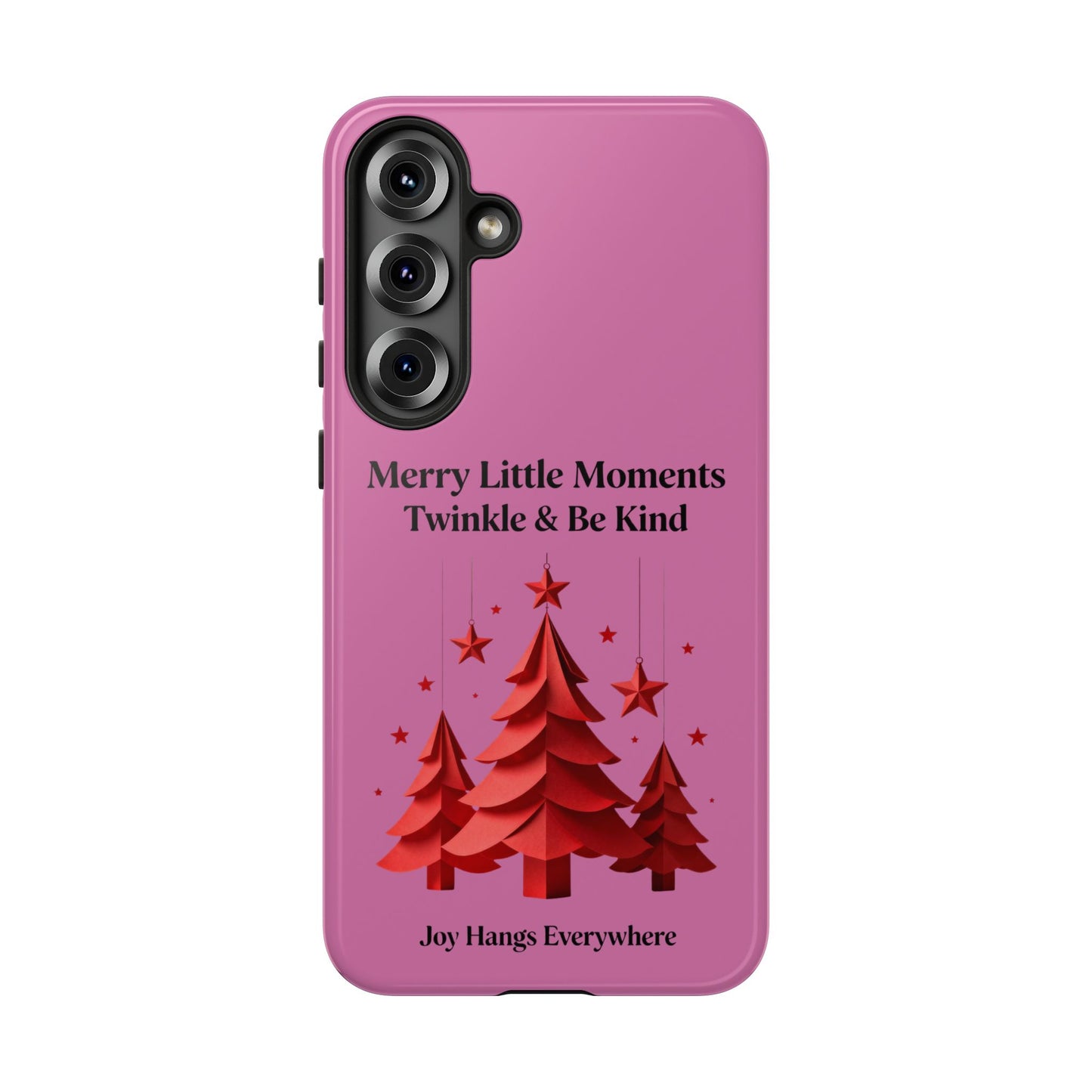 Twinkle & Kindness Christmas Cover – Soft Pink Winter Design for Cozy Holiday Vibes