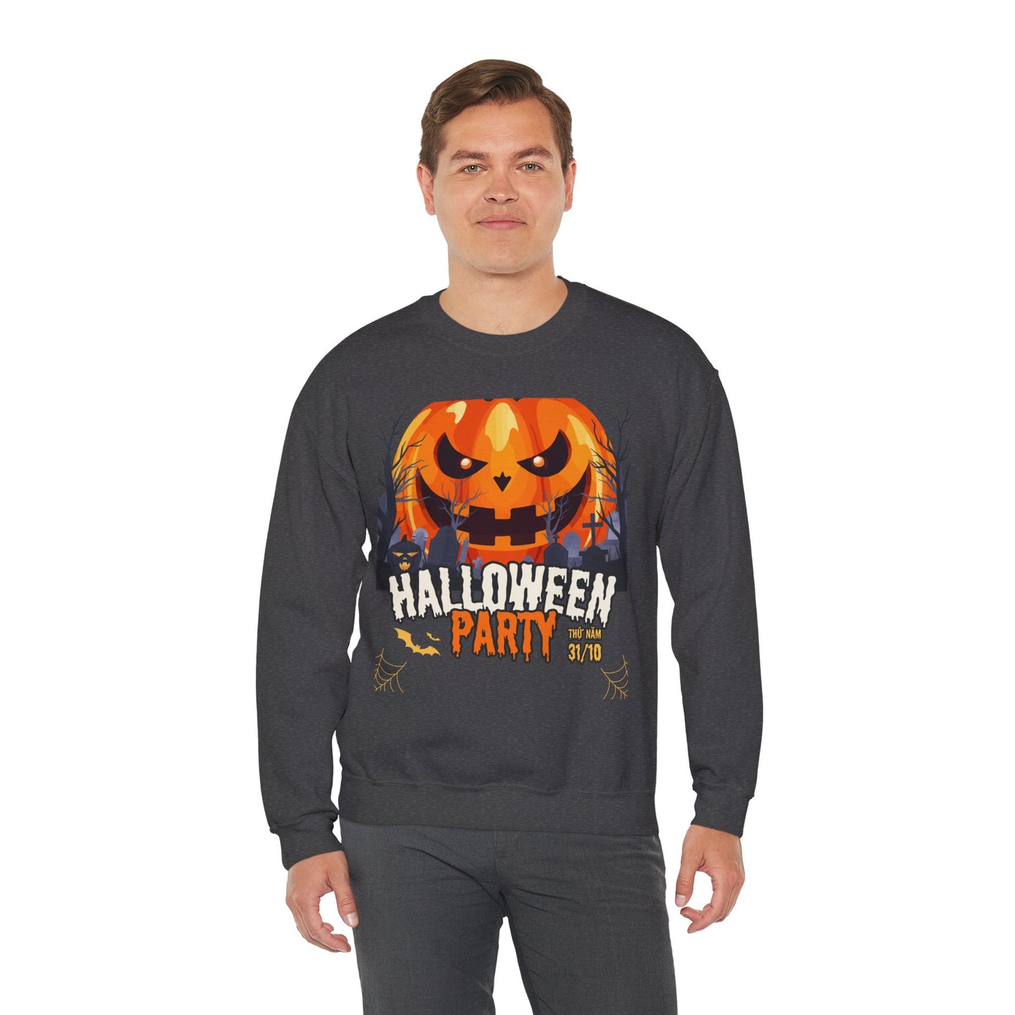 🎃 Halloween Party Sweatshirt | Custom Crewneck for Men & Women