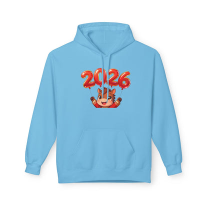 Playful Tiger Spirit Hoodie – Lunar New Year 2026 Celebration Sweatshirt