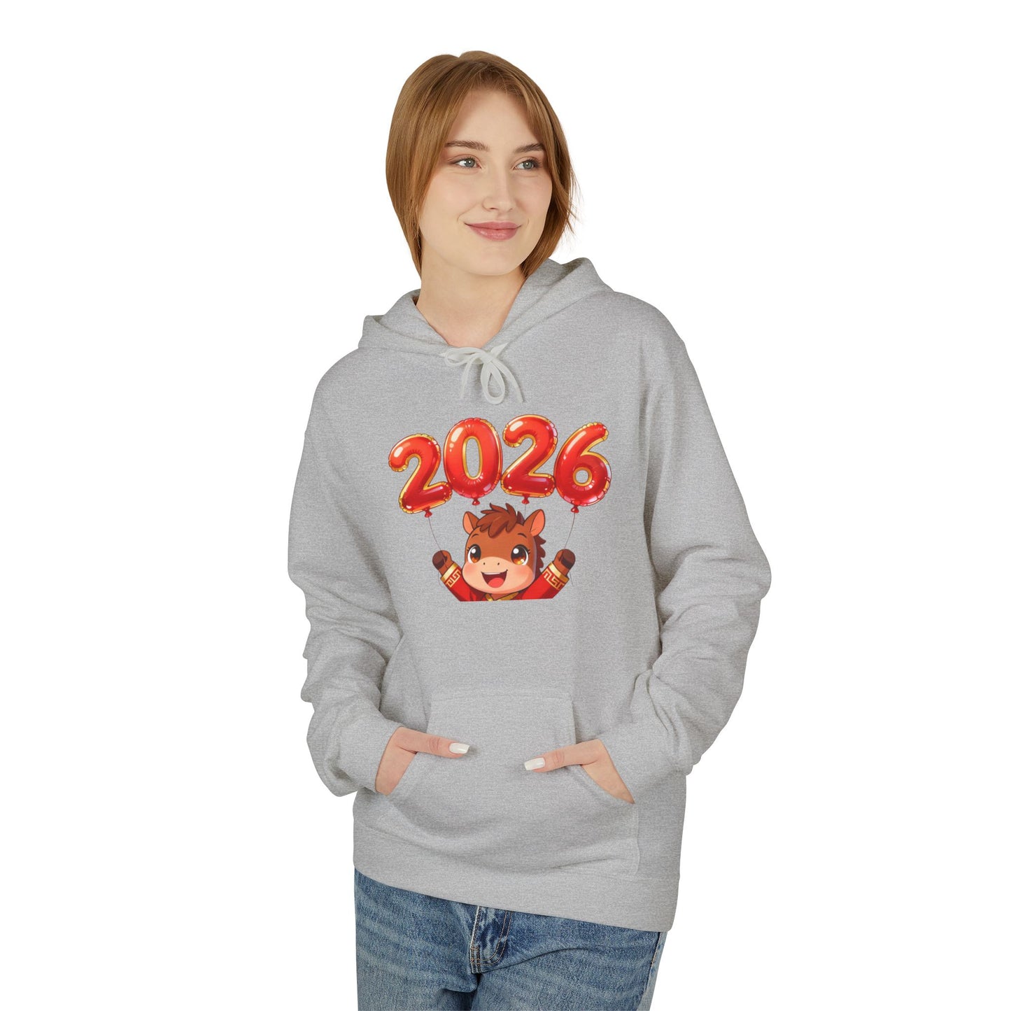 Playful Tiger Spirit Hoodie – Lunar New Year 2026 Celebration Sweatshirt