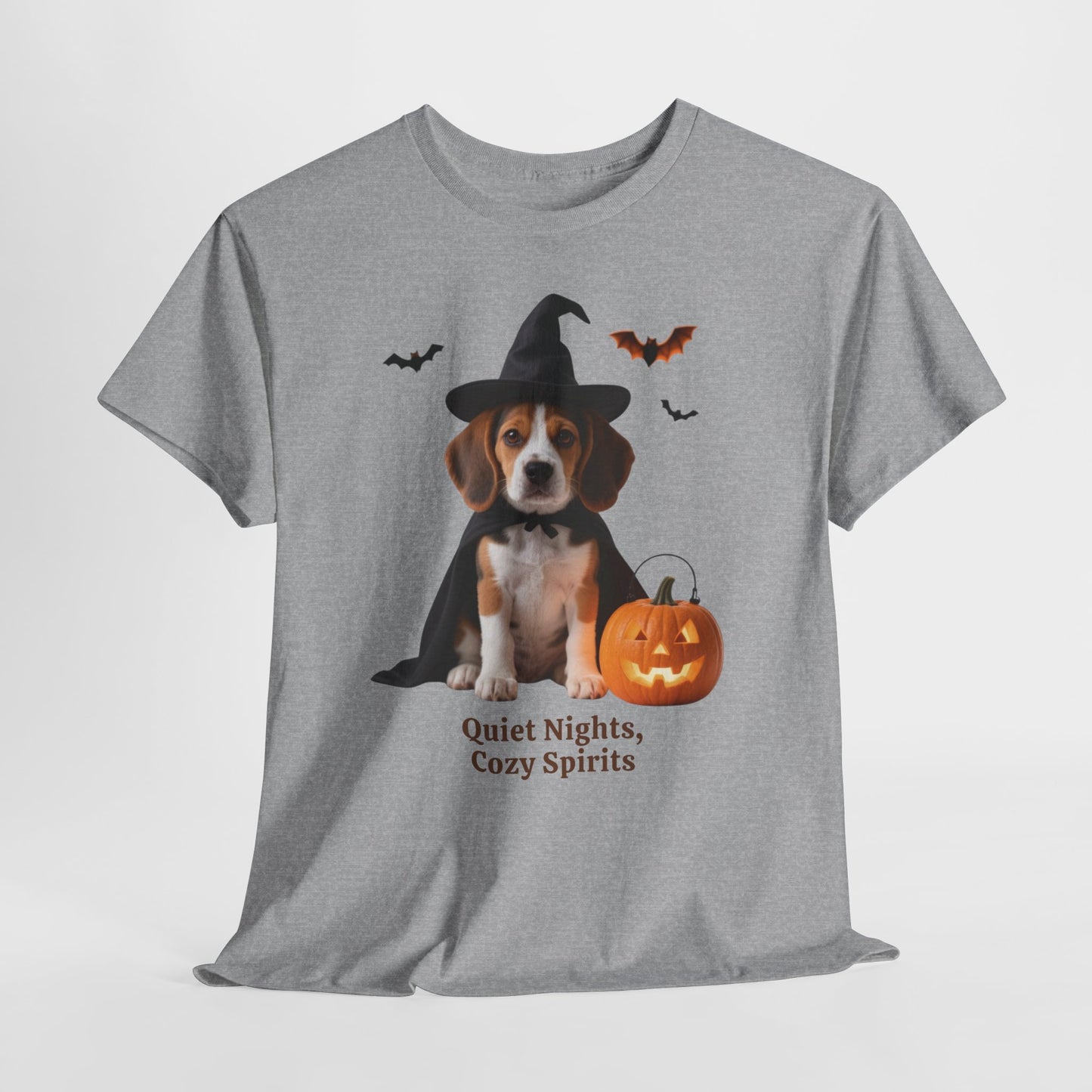 Midnight Pumpkin Glow Pup Tee — Cozy Witch Dog Shirt for Fall & Halloween Lovers