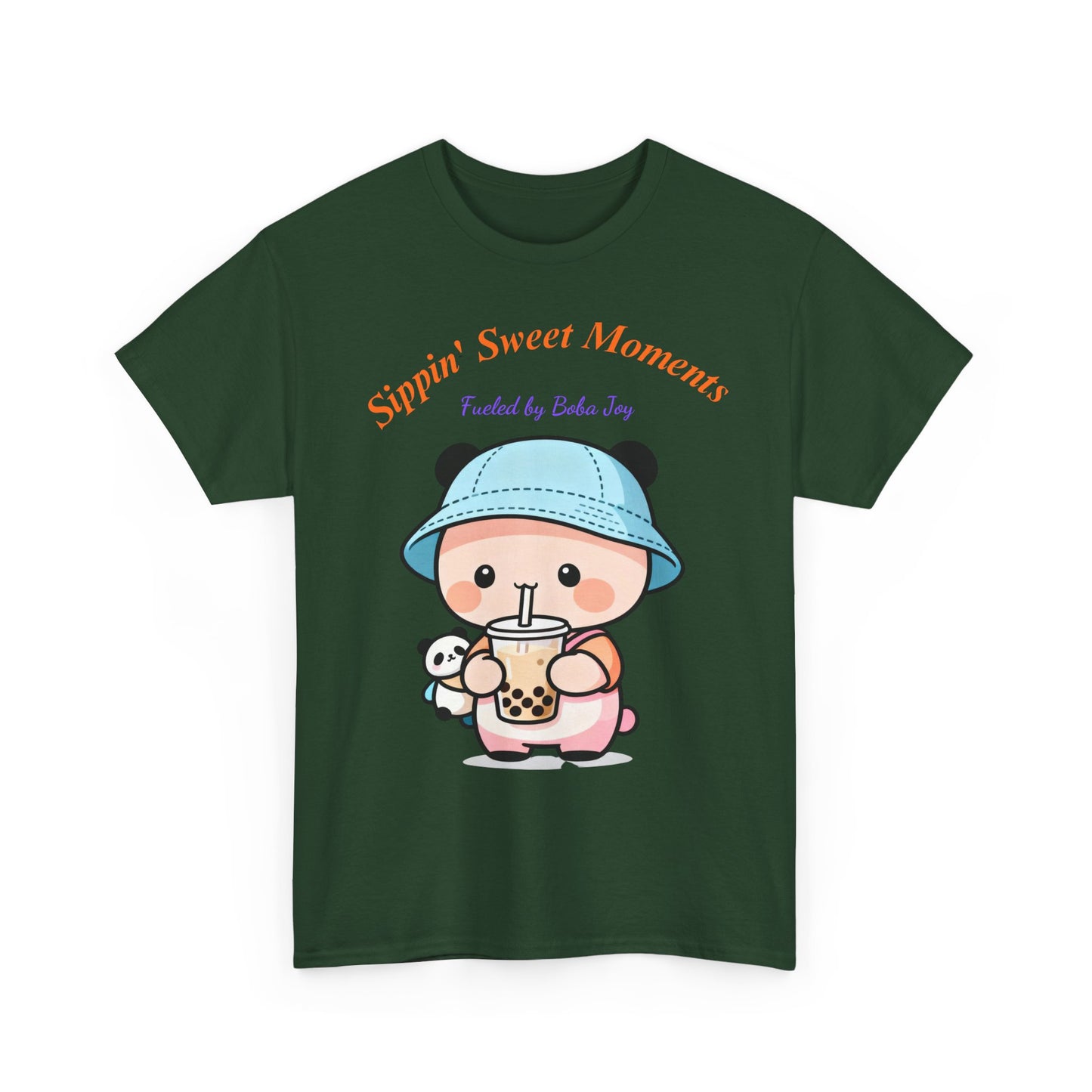 Kawaii Boba Panda T-Shirt – Cute Bubble Tea Lover Graphic Tee for Everyday Sweet Vibes