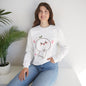 Blushing Peach Kawaii Sweatshirt – Soft Cute Cartoon Crewneck for Cozy Everyday Style