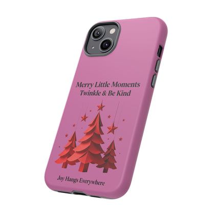 Twinkle & Kindness Christmas Cover – Soft Pink Winter Design for Cozy Holiday Vibes
