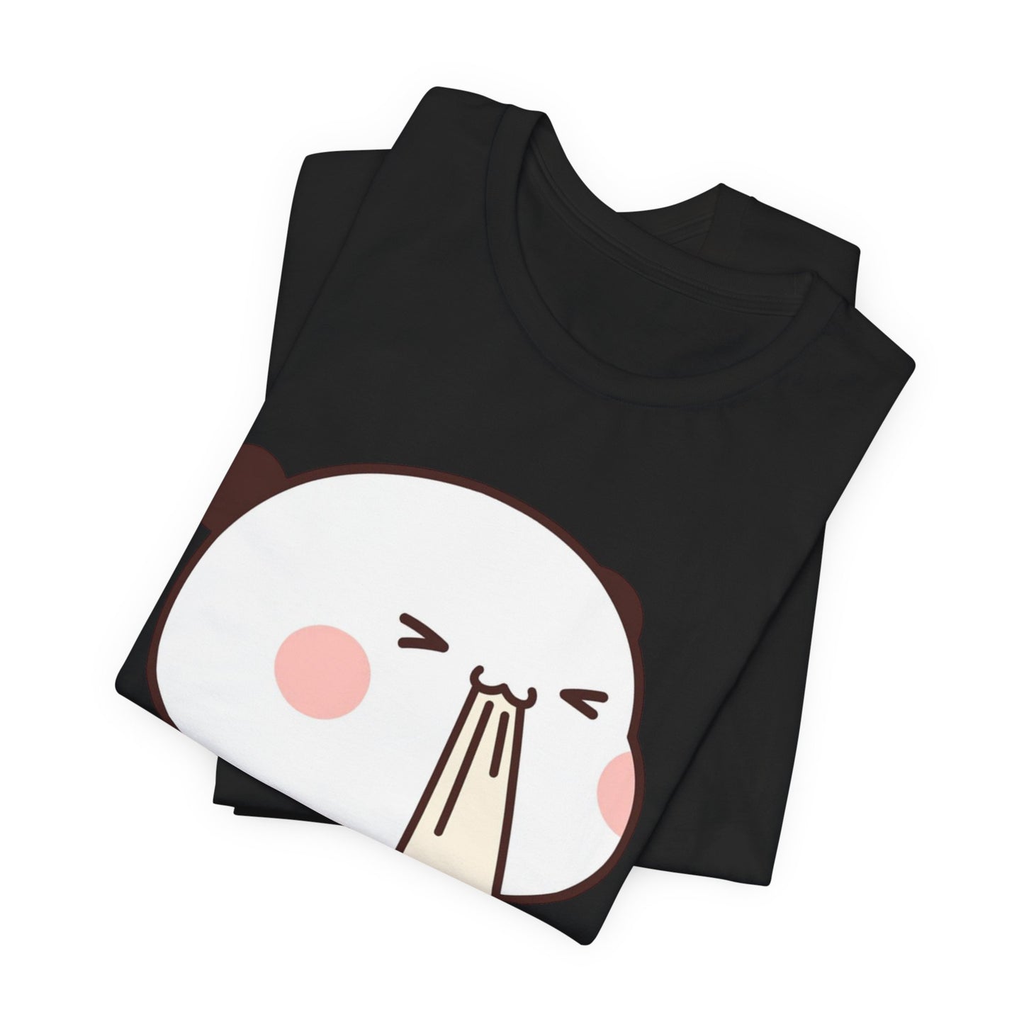 Cute Ramen Panda Tee – Whimsical Noodle Bowl Illustration Shirt