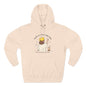 Kawaii Cat Café Hoodie – Soft Fleece Pullover with Relaxed Dreamer Message