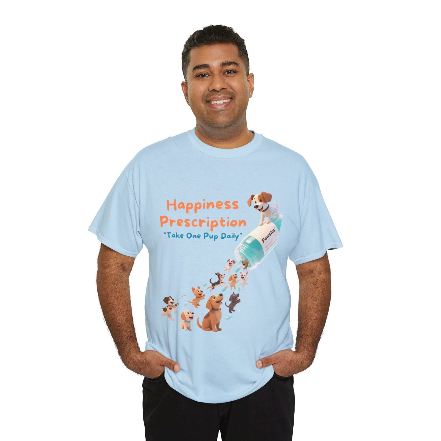 Prescription for Joy T-Shirt – Playful Dog Lover Tee with Cute Puppies and Positive Vibes