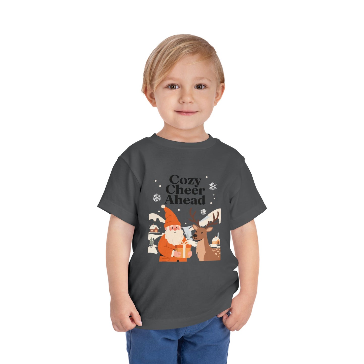 Winter Joy Kids Graphic Tee – Cute Holiday Smile Shirt for Toddlers