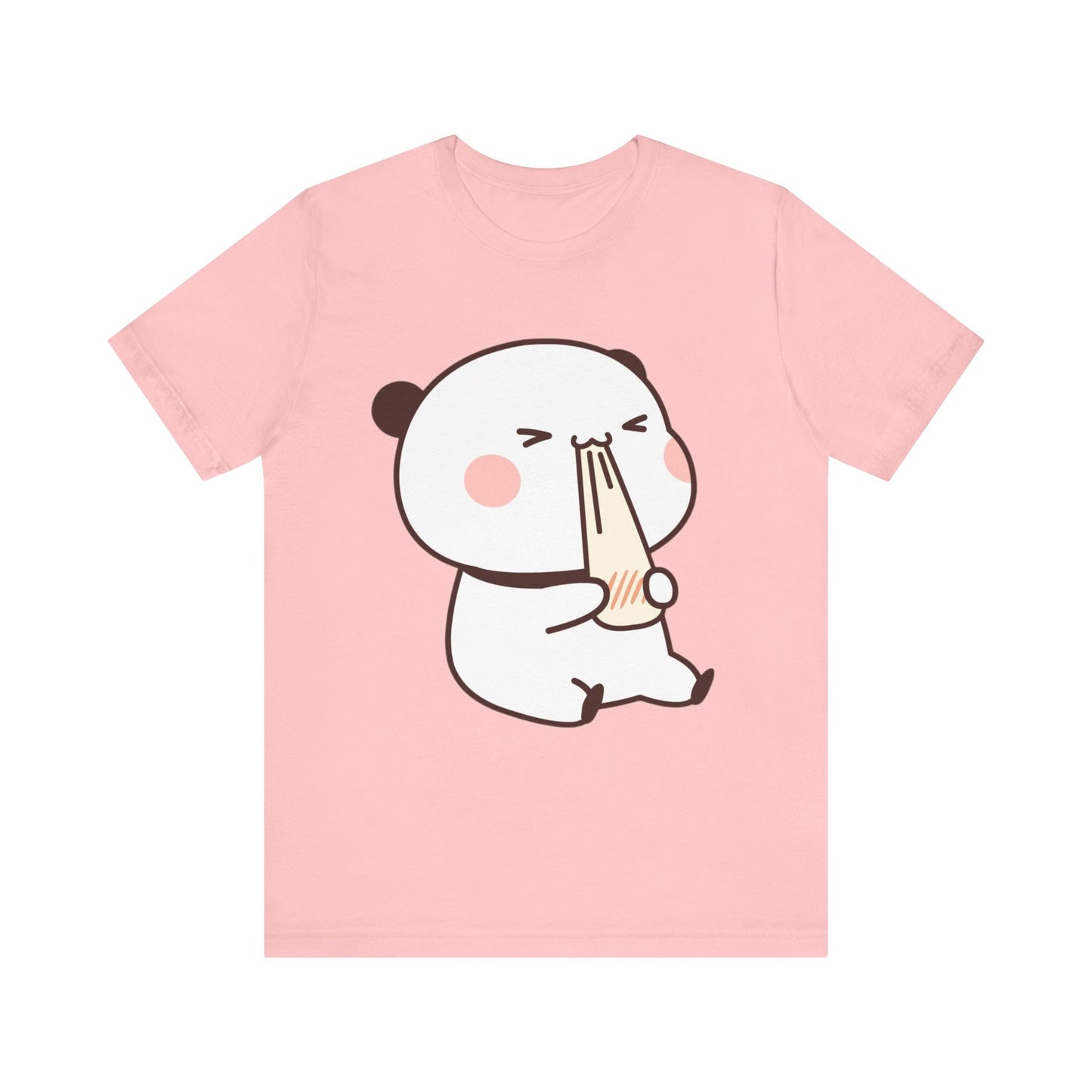 Cute Ramen Panda Tee – Whimsical Noodle Bowl Illustration Shirt