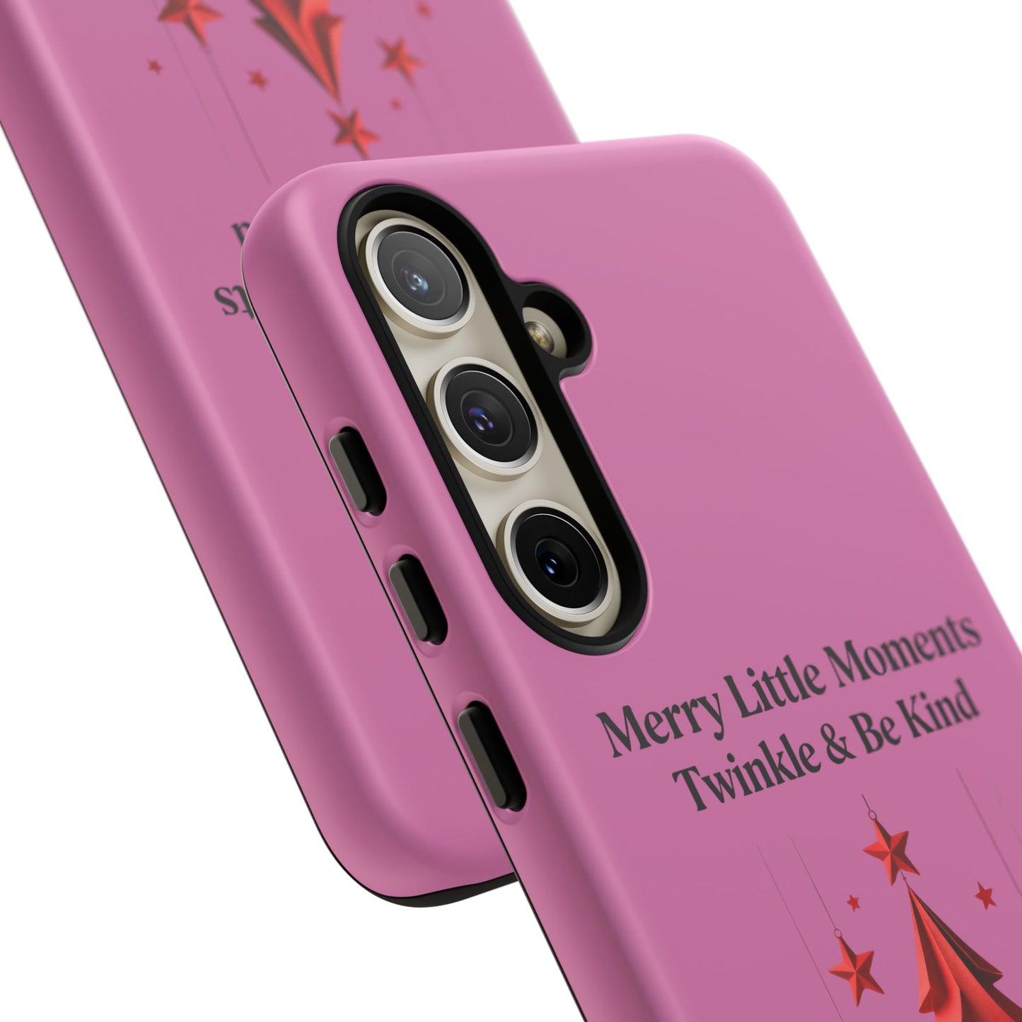 Twinkle & Kindness Christmas Cover – Soft Pink Winter Design for Cozy Holiday Vibes