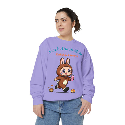 Kawaii Bunny Snack Lover Sweatshirt – Playful Costume Graphic Pullover for Cute Aesthetic Fans