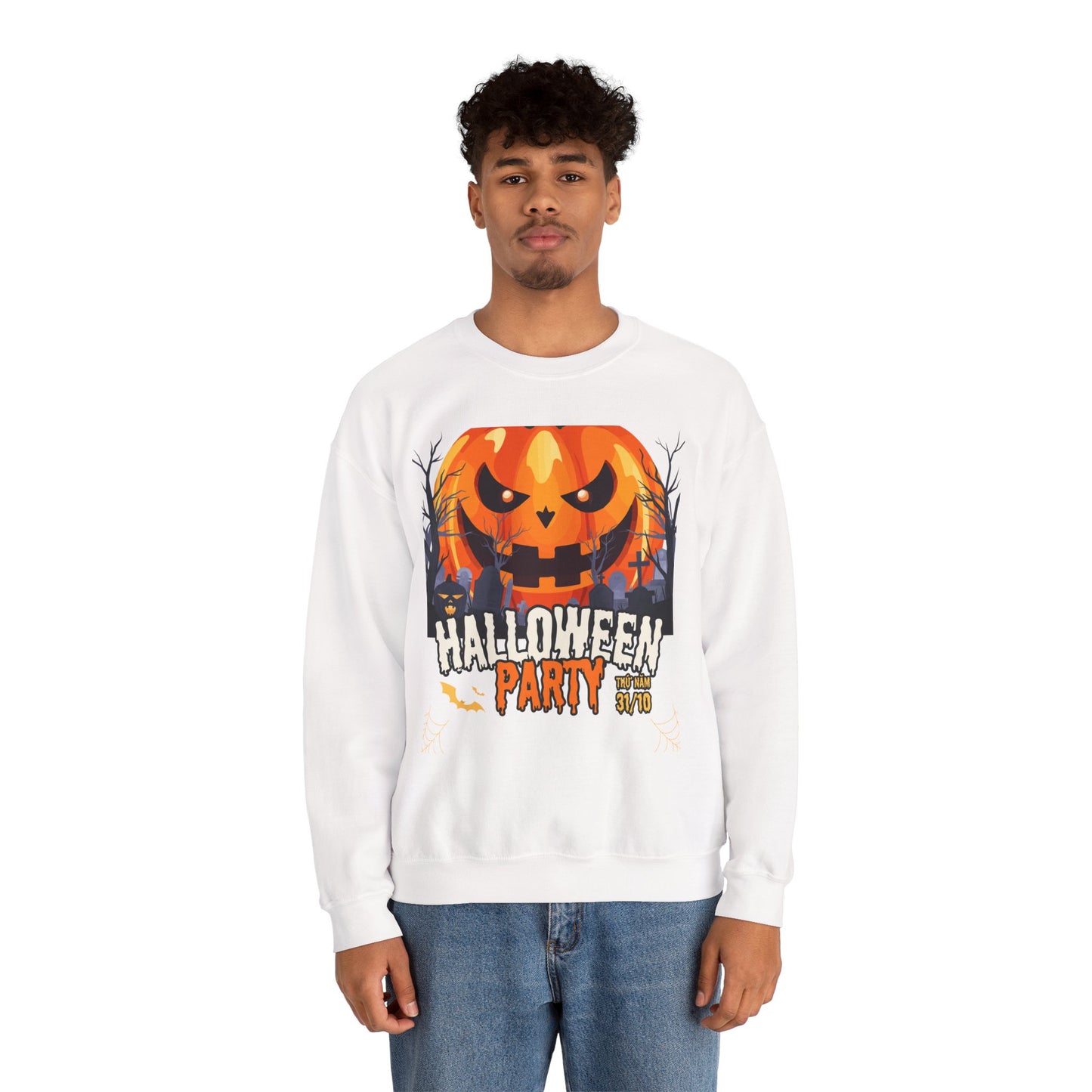 🎃 Halloween Party Sweatshirt | Custom Crewneck for Men & Women