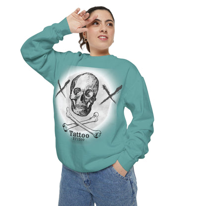💀 Tattoo Skull Crewneck | Custom Unisex Sweatshirt