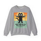 Claw Power Vintage Sweatshirt – Bold Cat Graphic with Retro Edge and Street Cool Vibe