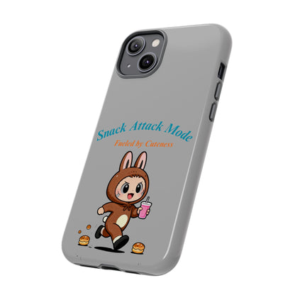 Bunny Bite Delight Phone Case – Cute Rabbit Snacking Design for Food Lovers