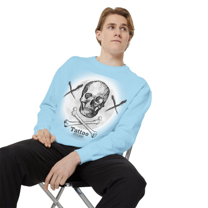 💀 Tattoo Skull Crewneck | Custom Unisex Sweatshirt