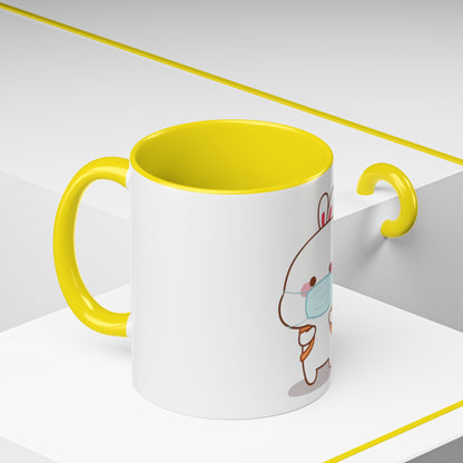 Carrot Backpack Bunny Cup – Whimsical Ceramic Mug for Cute Morning Sips & Cozy Drinks