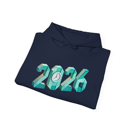 2026 Celebration Hoodie – Bold Throwback Year Design for Festive Winter Wear