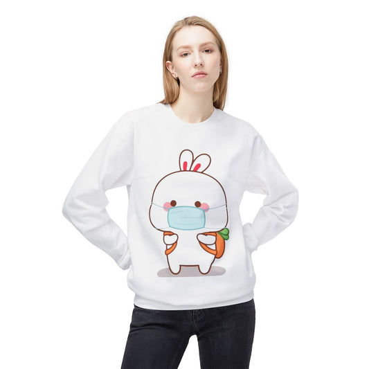 Cozy Carrot Bunny Sweater – Cute Rabbit Graphic Top for Animal Lovers & Kawaii Streetwear Style