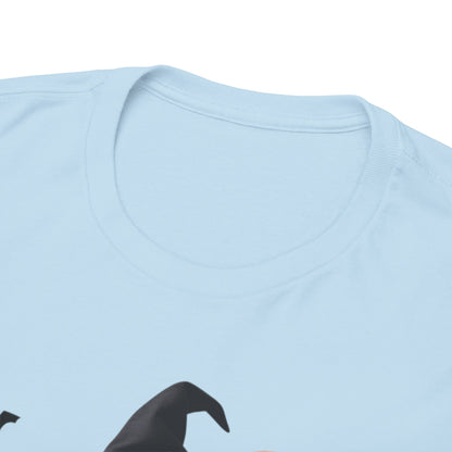 Midnight Pumpkin Glow Pup Tee — Cozy Witch Dog Shirt for Fall & Halloween Lovers