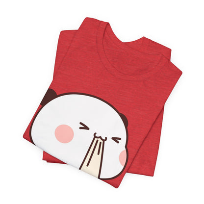 Cute Ramen Panda Tee – Whimsical Noodle Bowl Illustration Shirt
