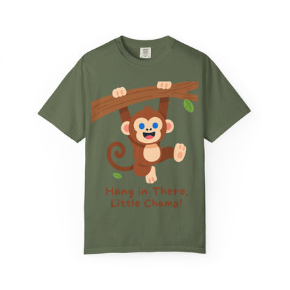 Little Champ Monkey Tee – Adorable “Hang In There” Kids Shirt for Everyday Adventure