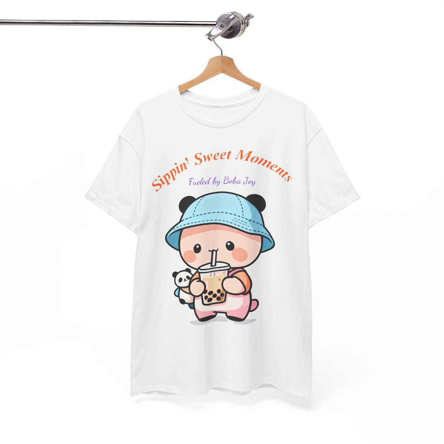 Kawaii Boba Panda T-Shirt – Cute Bubble Tea Lover Graphic Tee for Everyday Sweet Vibes