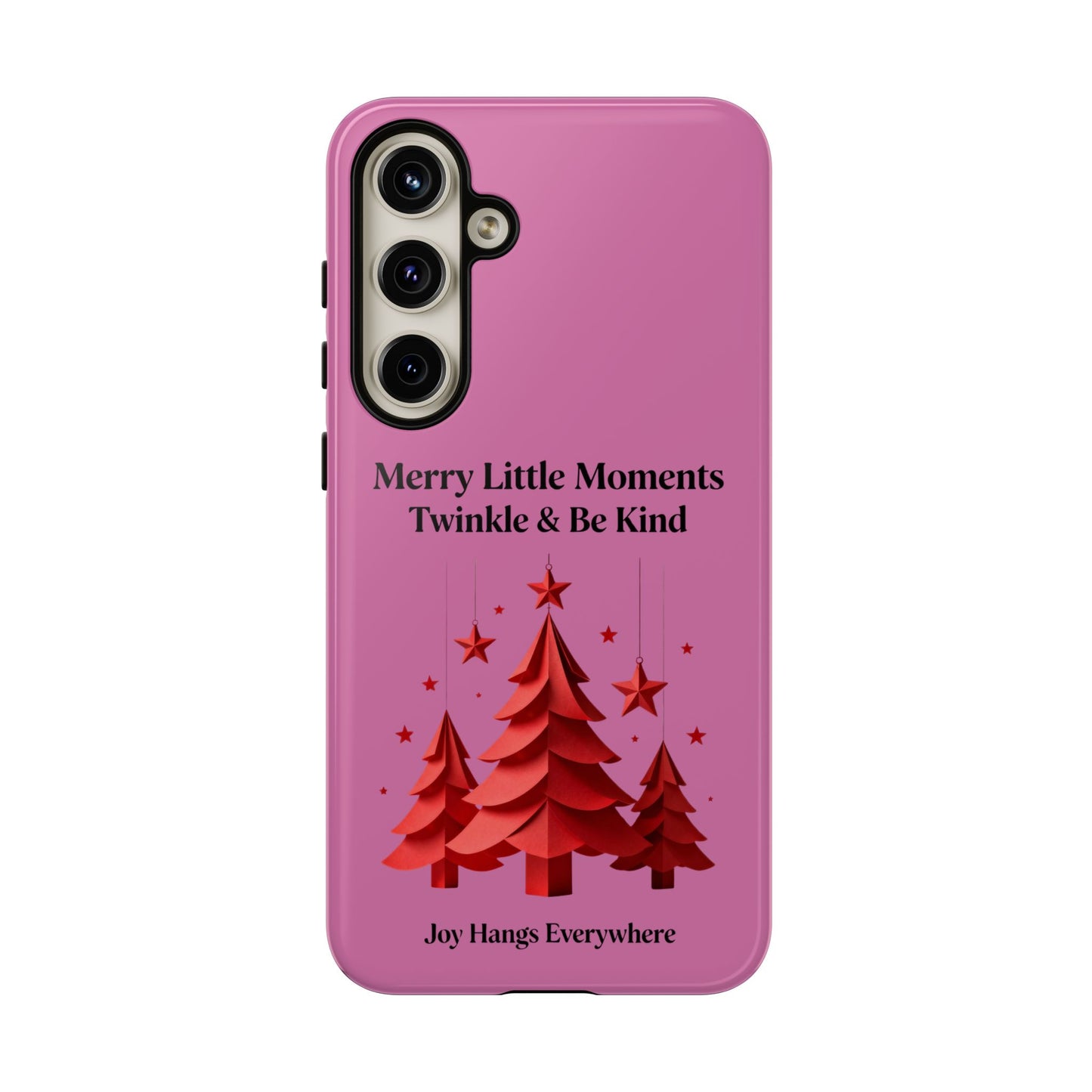 Twinkle & Kindness Christmas Cover – Soft Pink Winter Design for Cozy Holiday Vibes