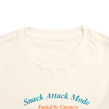 Snack Attack Bunny Tee for Toddlers – Cute Food-Loving Kids Graphic Shirt