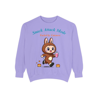Kawaii Bunny Snack Lover Sweatshirt – Playful Costume Graphic Pullover for Cute Aesthetic Fans
