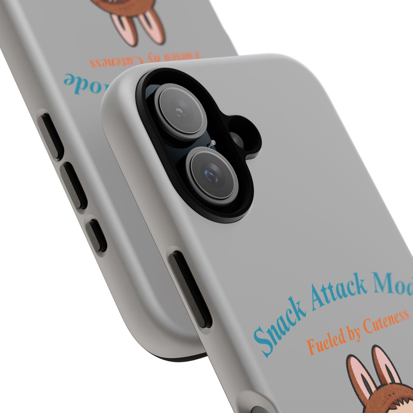 Bunny Bite Delight Phone Case – Cute Rabbit Snacking Design for Food Lovers