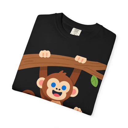 Little Champ Monkey Tee – Adorable “Hang In There” Kids Shirt for Everyday Adventure