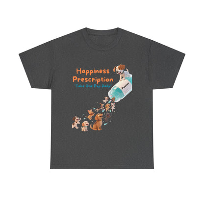Prescription for Joy T-Shirt – Playful Dog Lover Tee with Cute Puppies and Positive Vibes